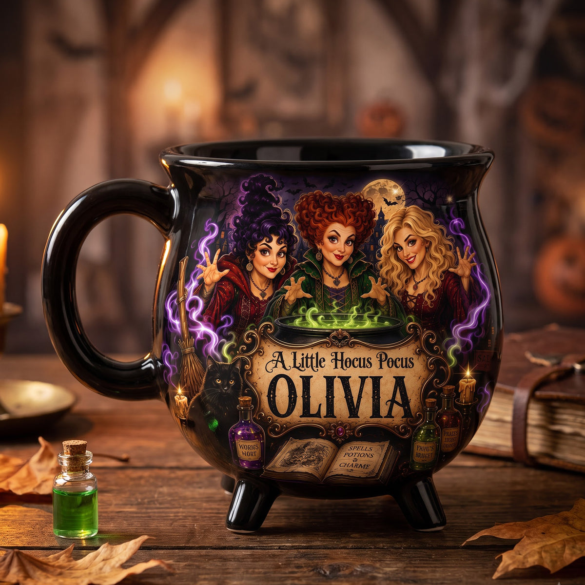 Dark Fantasy Cauldron Mug - Personalized Gifts For Friends 03HAQN180826