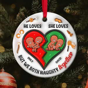 Personalized Gifts For Couple Ornament Cute Inflated Effect 01ohpu221024-Homacus