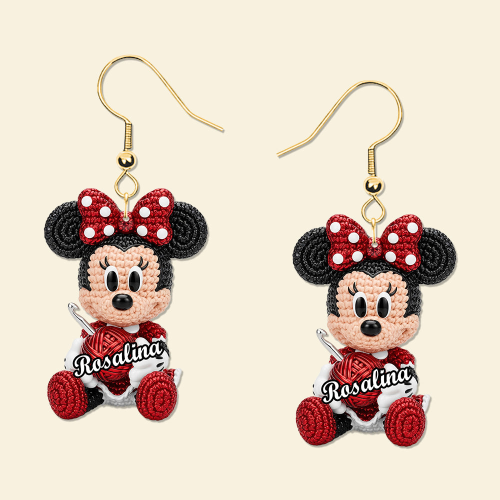 Cartoon Crochet Earrings - Personalized Gifts For Crochet Lovers 02namg140725-Homacus
