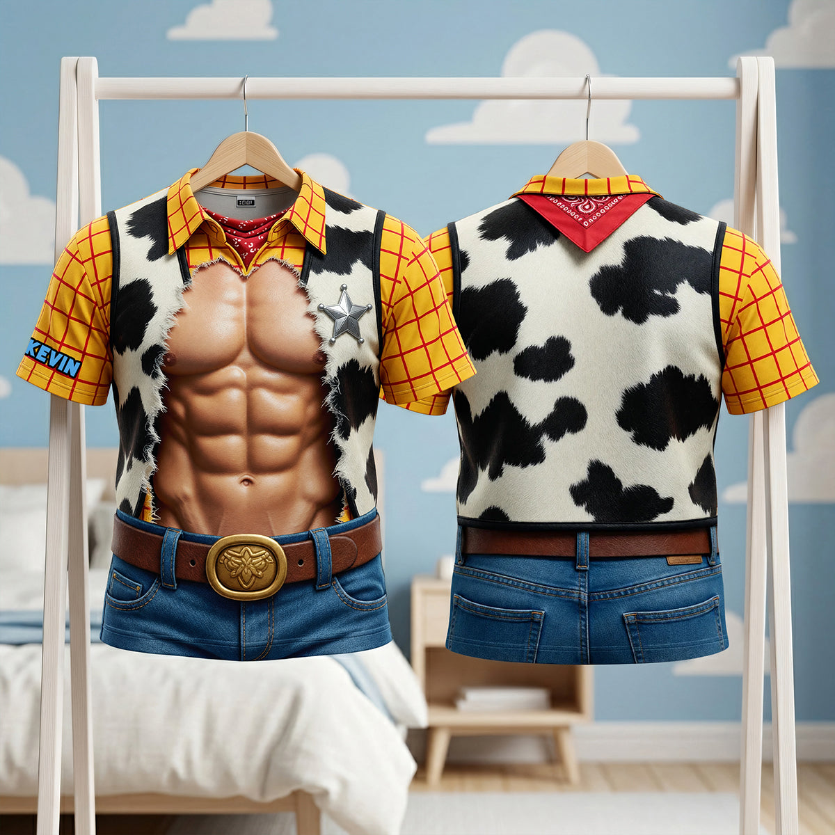 Six Pack Cowboy T-Shirt - Personalized Gifts 01tota060726-Homacus