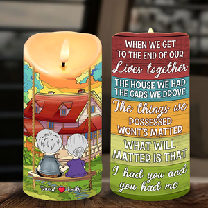 Personalized Gifts For Cartoon Lover Led Candle Couple Lover 01xqpu131224hg-Homacus