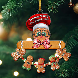 Personalized Gifts For Grandma Gingerbread Christmas Ornament 04OHLU091024-Homacus