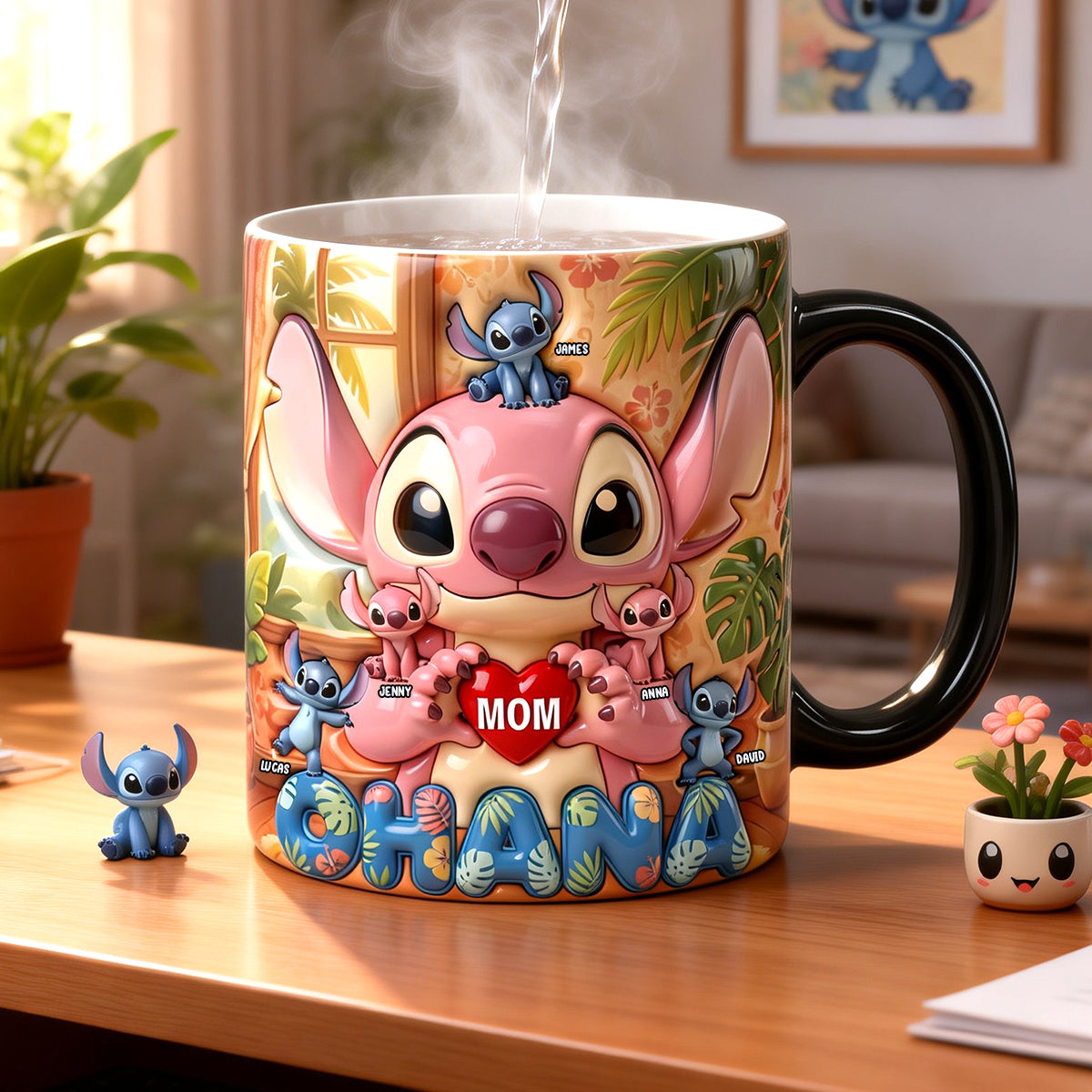 Mama Love Magic Mug - Personalized Gifts For Mom 02NATN170426-Homacus