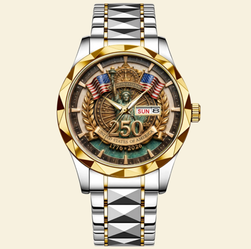 250th Anniversary Stainless Steel Men's Watch 03PAQN300126-Homacus