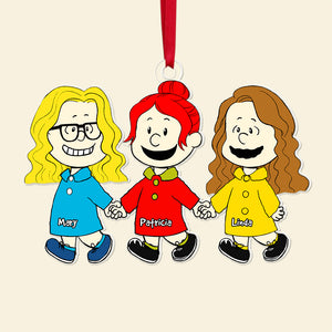 Friends Ornament - Personalized Gifts For Besties Ornament-Homacus