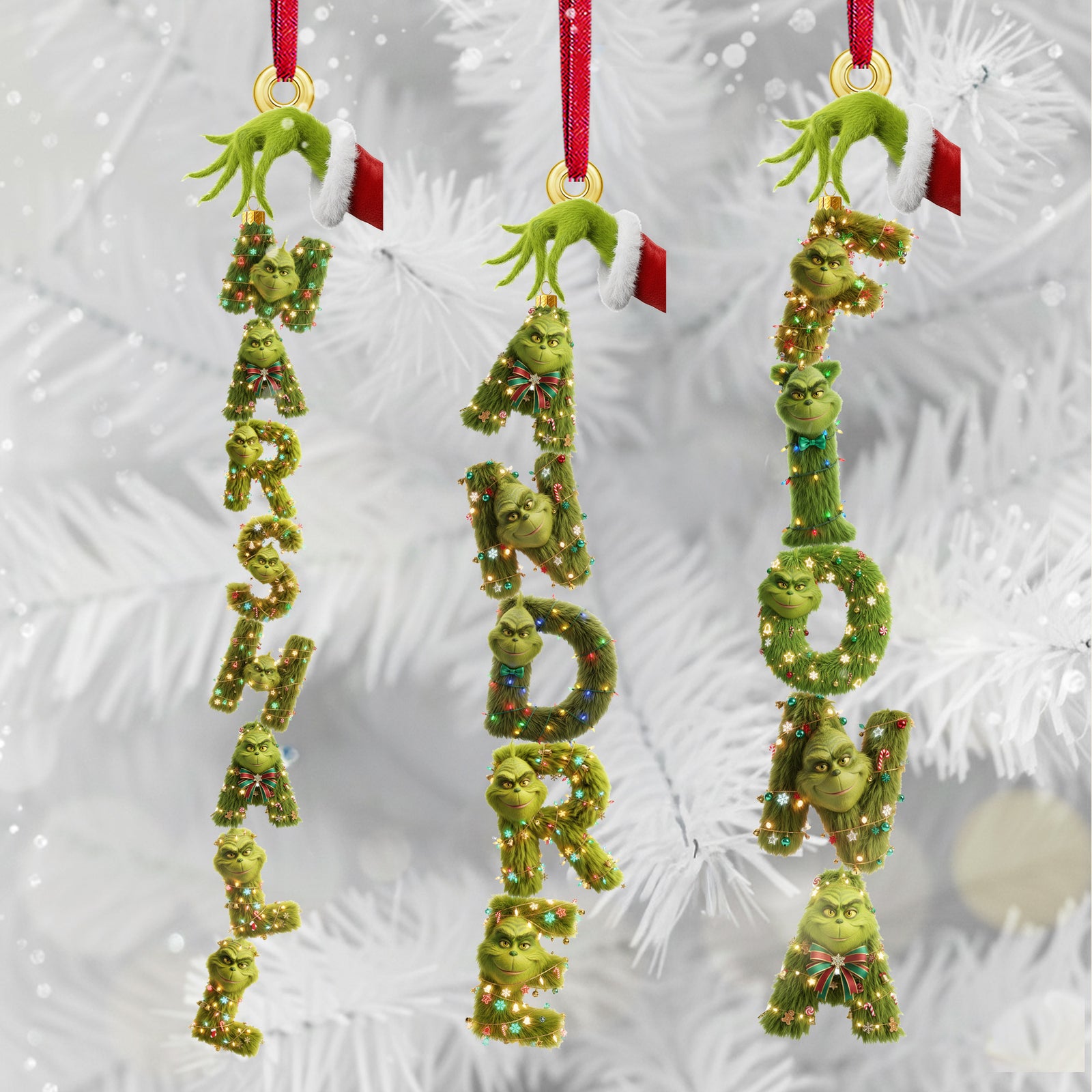 Christmas Theme Name Ornament - Personalized Christmas Gifts 06ohmg121125-Homacus