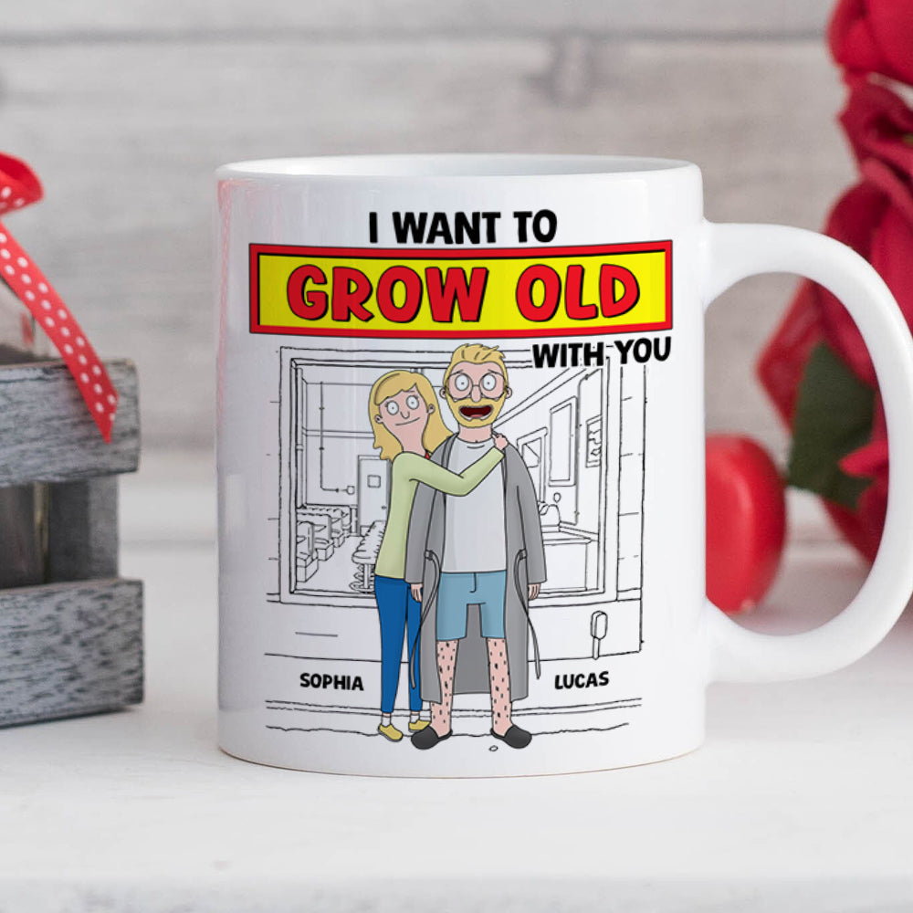 Personalized Gifts For Couple Coffee Mug 04xqtn271224hg I Want To Grow Old With You-Homacus