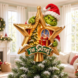 The Star Acrylic Christmas Tree Topper - Personalized Gifts For Family 07hatn211026-Homacus