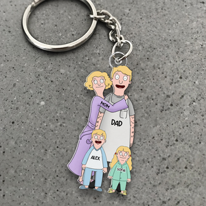 Personalized Gifts For Family Keychain 02qhhu241224hg-Homacus