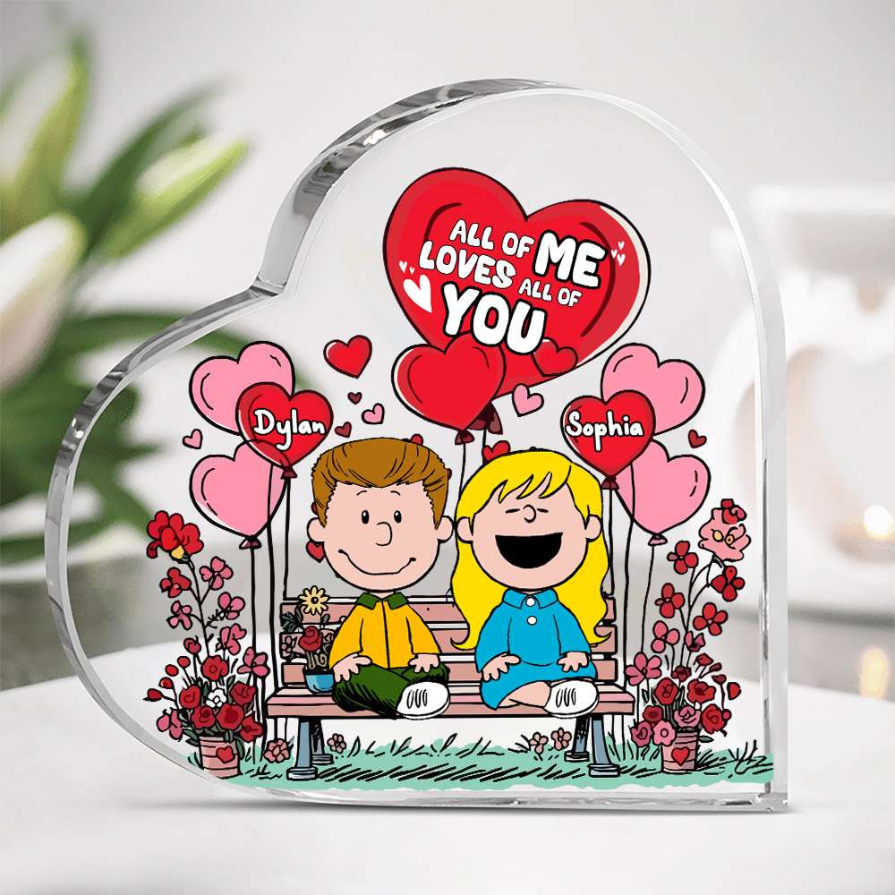 Personalized Gifts For Couple Acrylic Heart Plaque 02KALU121224HH-Homacus
