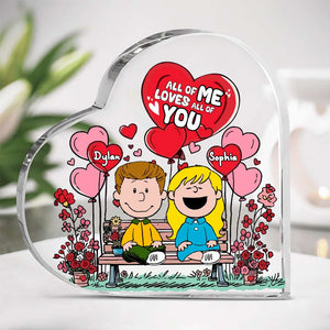 Personalized Gifts For Couple Acrylic Heart Plaque 02KALU121224HH-Homacus