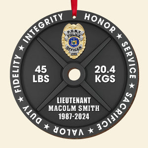 Personalized Gifts For Police Wood Ornament 03qhqn161024-Homacus