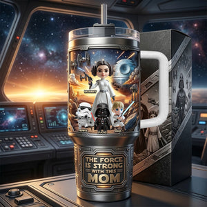 Strong Fantasy Mom 40oz Tumbler With Handle, Personalized Gifts For Mom 04qhtn160326-Homacus