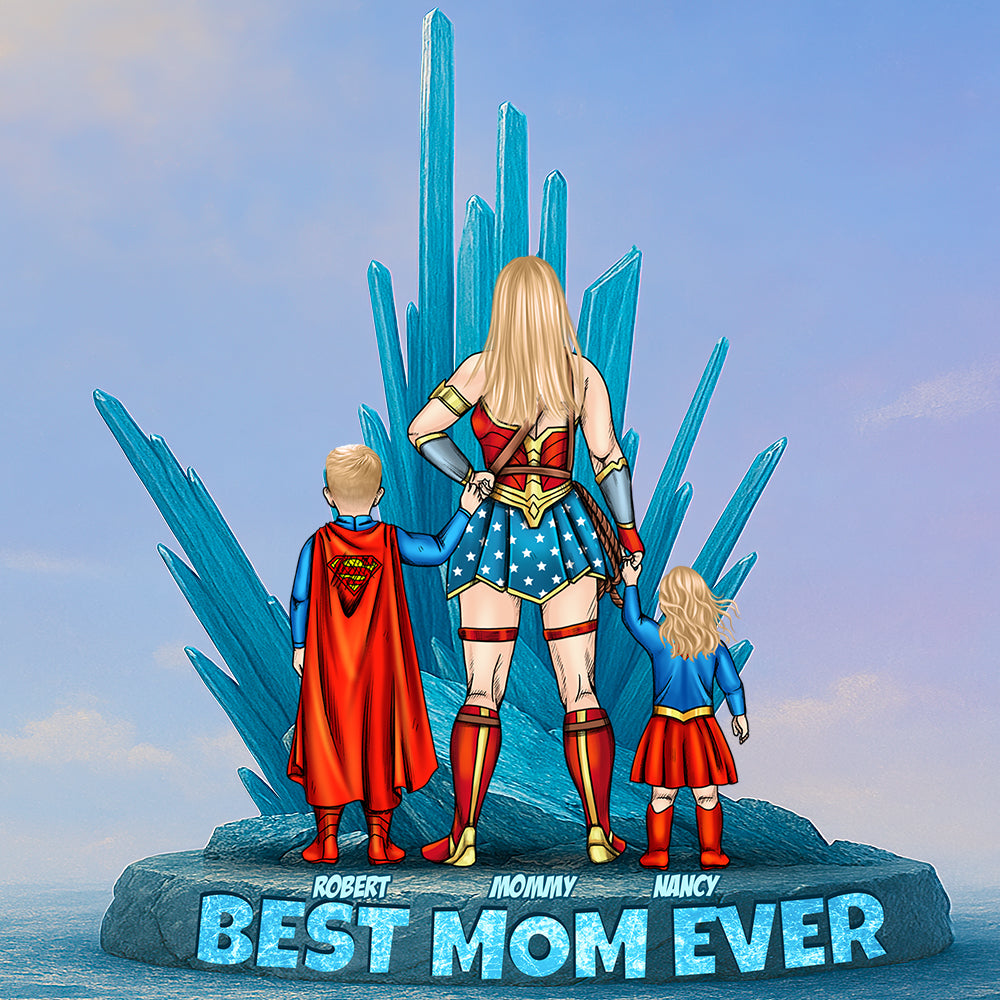 Power Mom Plaque – Personalized Christmas Gifts For Mom 03ohdt100425pa-Homacus