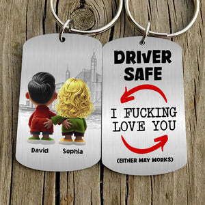 Personalized Gifts For Couple Keychain Funny Couple 03OHDT301224-Homacus