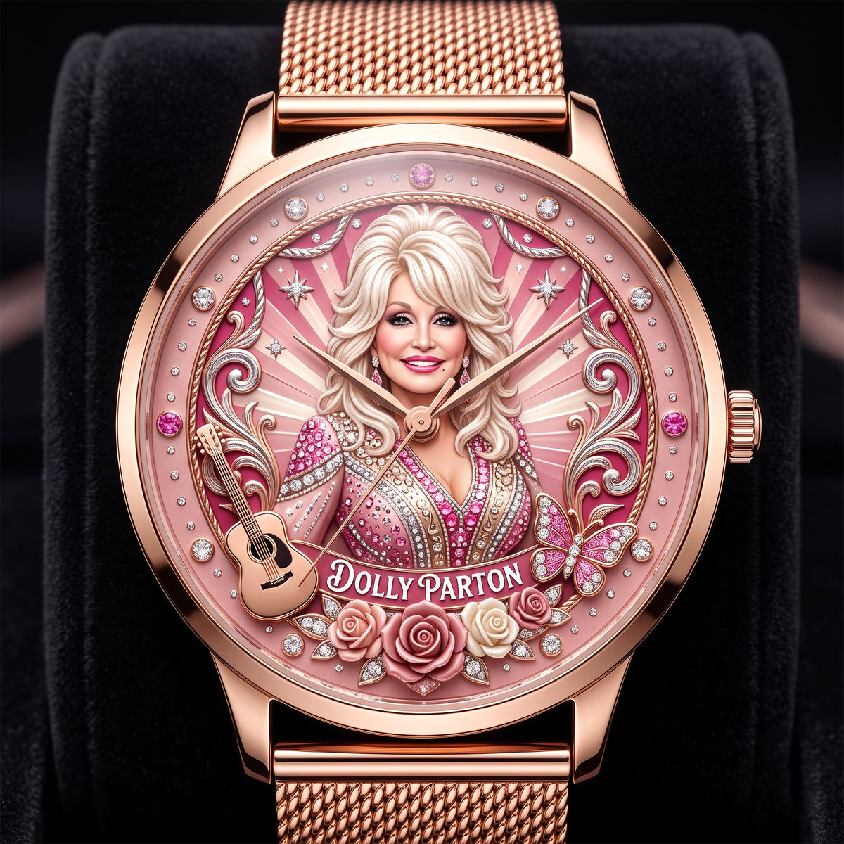 Memorial Famous Singer Mesh Strap Quartz Watch - Personalized Gifts For Fans 04NAQN230926
