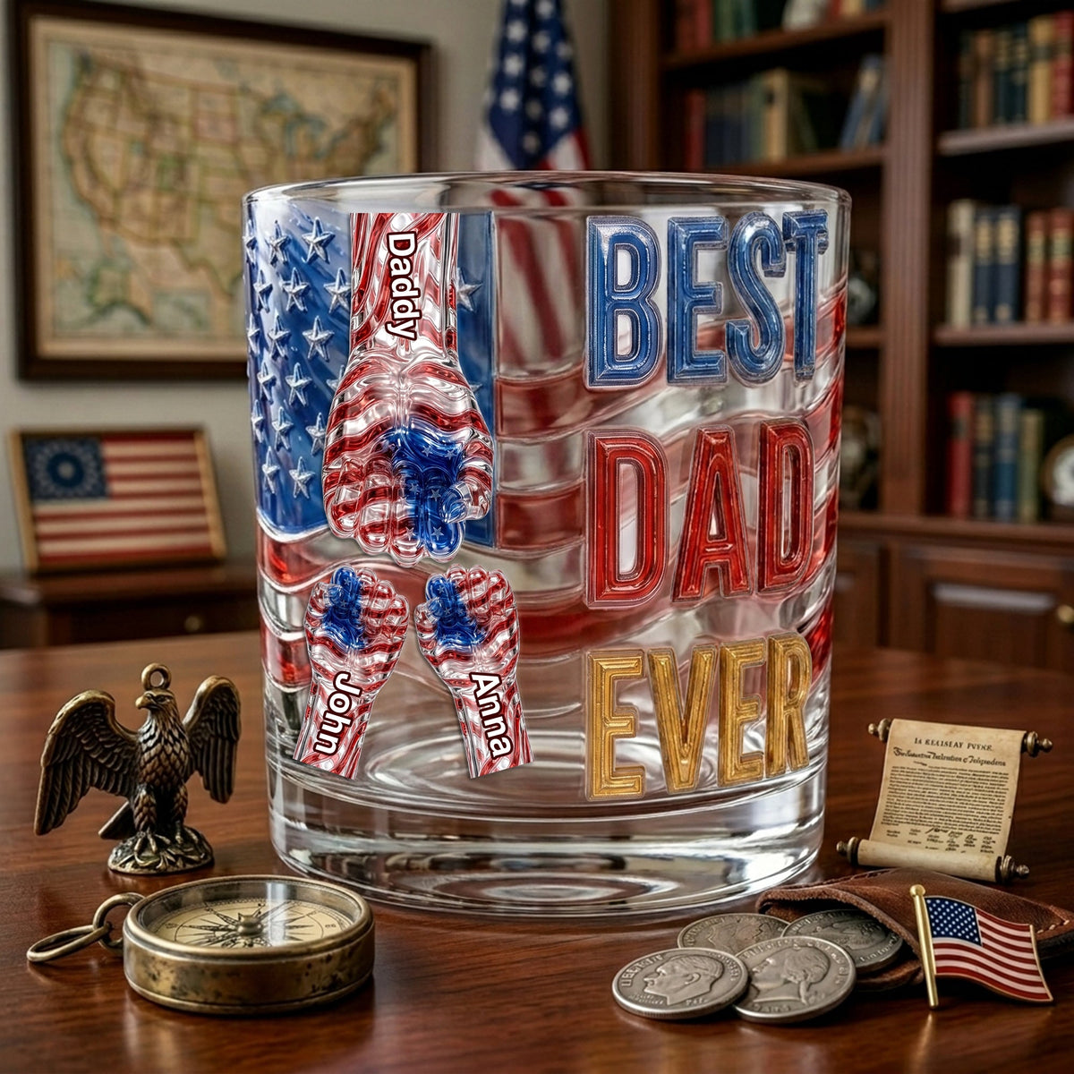 Power Fist Drinking Glass - Personalized Gifts For Dads 06ohlu220526-Homacus