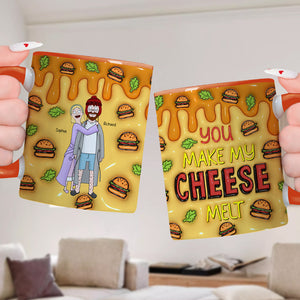 Personalized Gifts For Couple Accent Mug Melt Cheese 01TGQN271224HG-Homacus