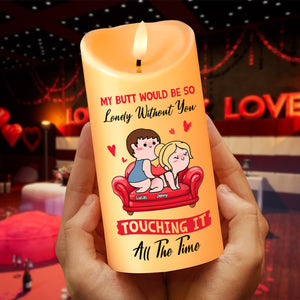 Personalized Funny Gifts For Couple LED Candle 01xqtn051224hh Touching All The Time-Homacus