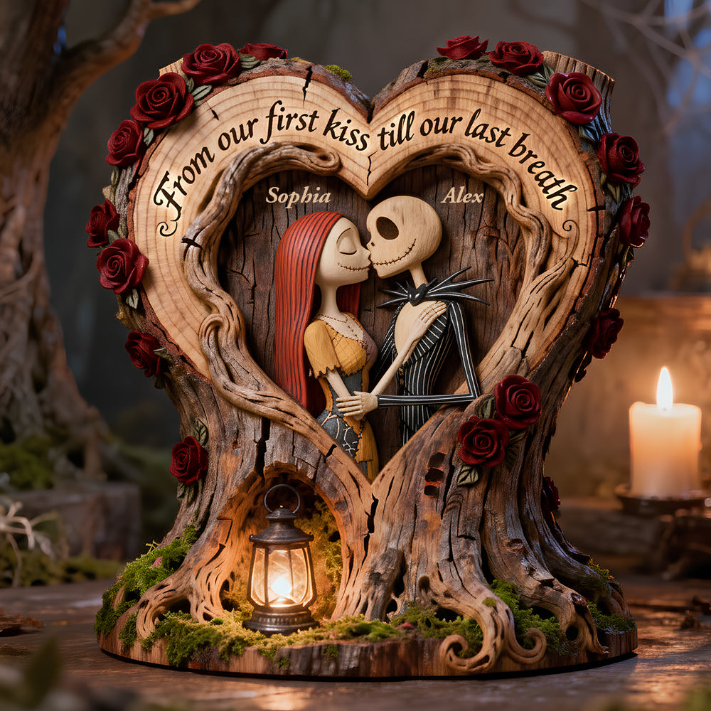 Kissing Couple Acrylic Plaque - Personalized Gifts For Couple 01TGDT030226-Homacus