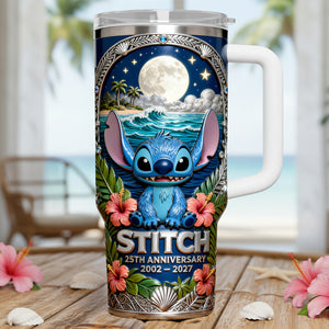 25th Anniversary Space Creature 40oz Tumbler - Personalized Anniversary Gift 03NATA090326-Homacus