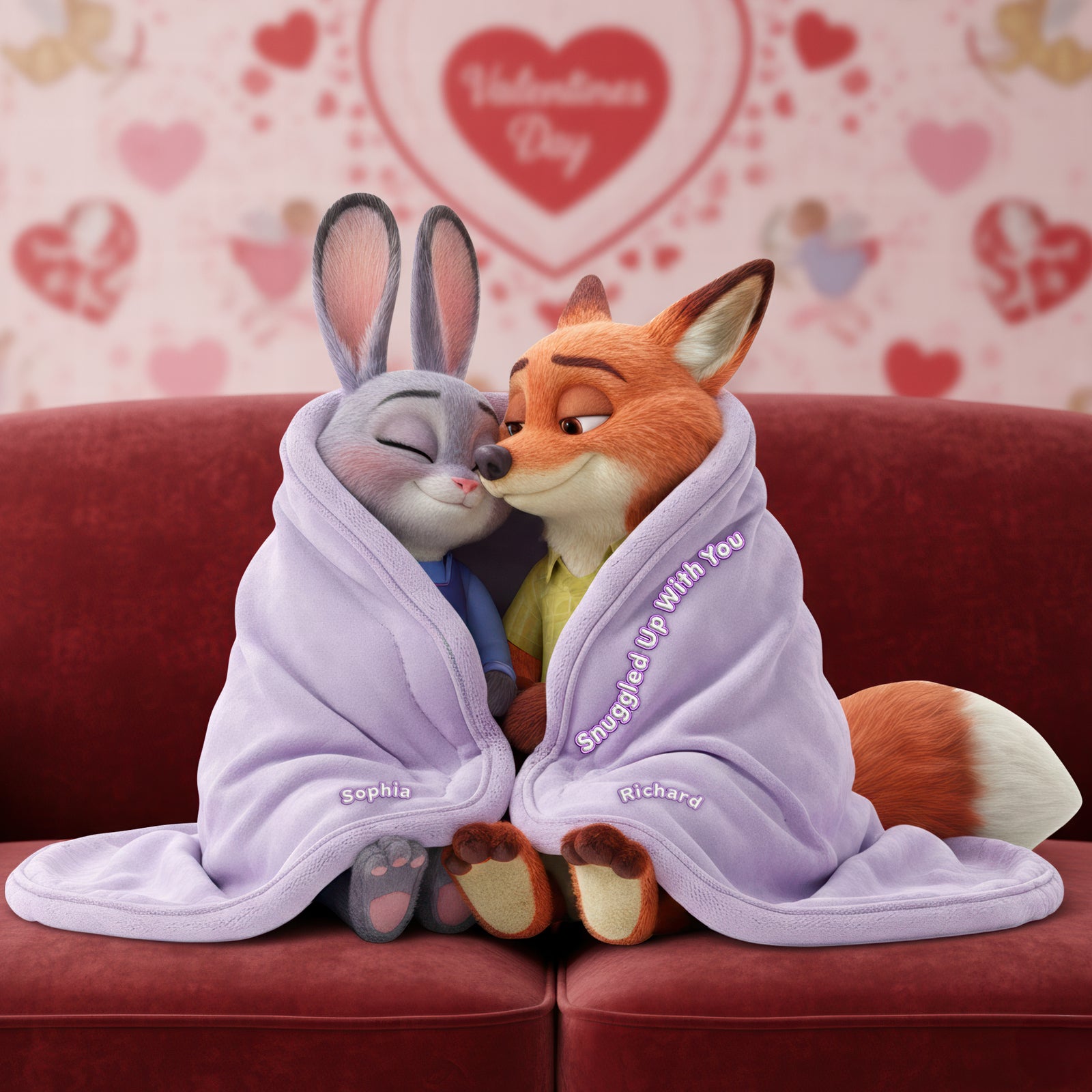 Lovely Couple Custom Shape Pillow - Personalized Gifts For Couple 05ohqn081225-Homacus