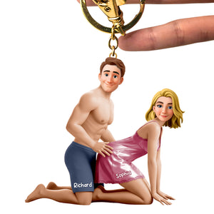 Naughty Couple Keychain - Personalized Gifts For Couples 08ohqn160126-Homacus