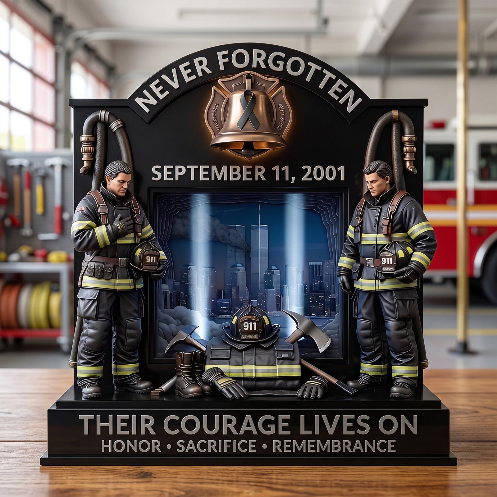 Memorial Acrylic Plaque - Personalized Gifts For Firefighters 01TOTN270726-Homacus