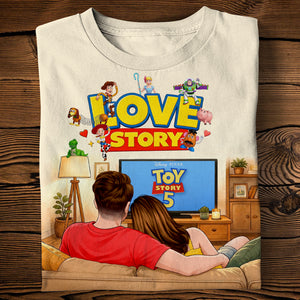 Couple Watching Shirt - Personalized Gifts For Couple 03naqn250626-Homacus