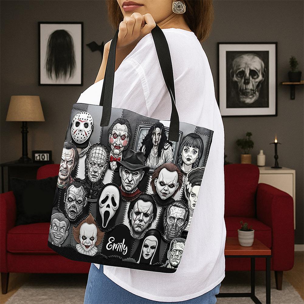 Horror Patches Tote Bag, Personalized Gifts For Horror Movie Fans 06qhqn080825-Homacus