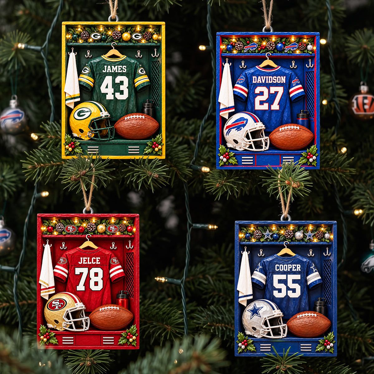 Christmas Locker Room Acrylic Ornament - Personalized Christmas Gifts For Sport Lovers 01nata101026-Homacus