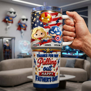 Funny Hero Sperm Tumbler - Personalized Gifts For Dad 04huta090526-Homacus