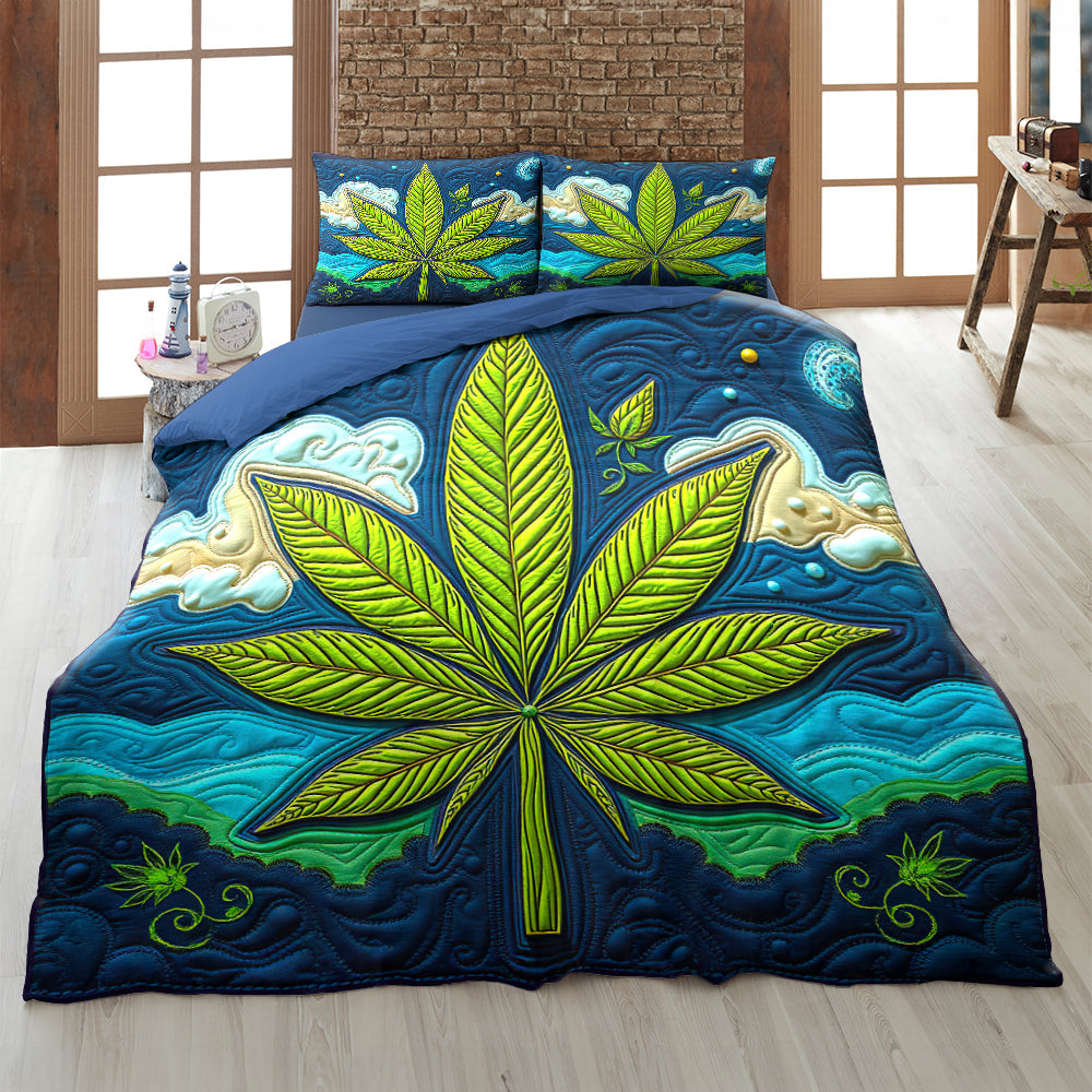 Weed Quilt Bedding Set 023hutn060225-Homacus