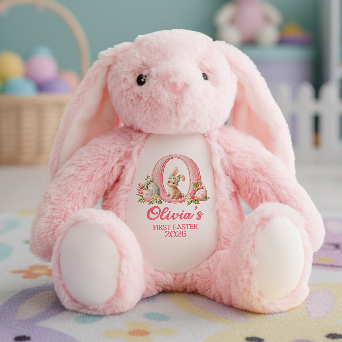 Easter Day Baby Personalized Gifts For Kids Stuffed Bunny 02pgta060226-Homacus
