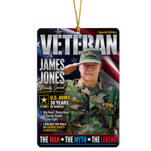 Military Honors Acrylic Ornament - Custom Photo Christmas Gifts For Veterans 05huqn260826
