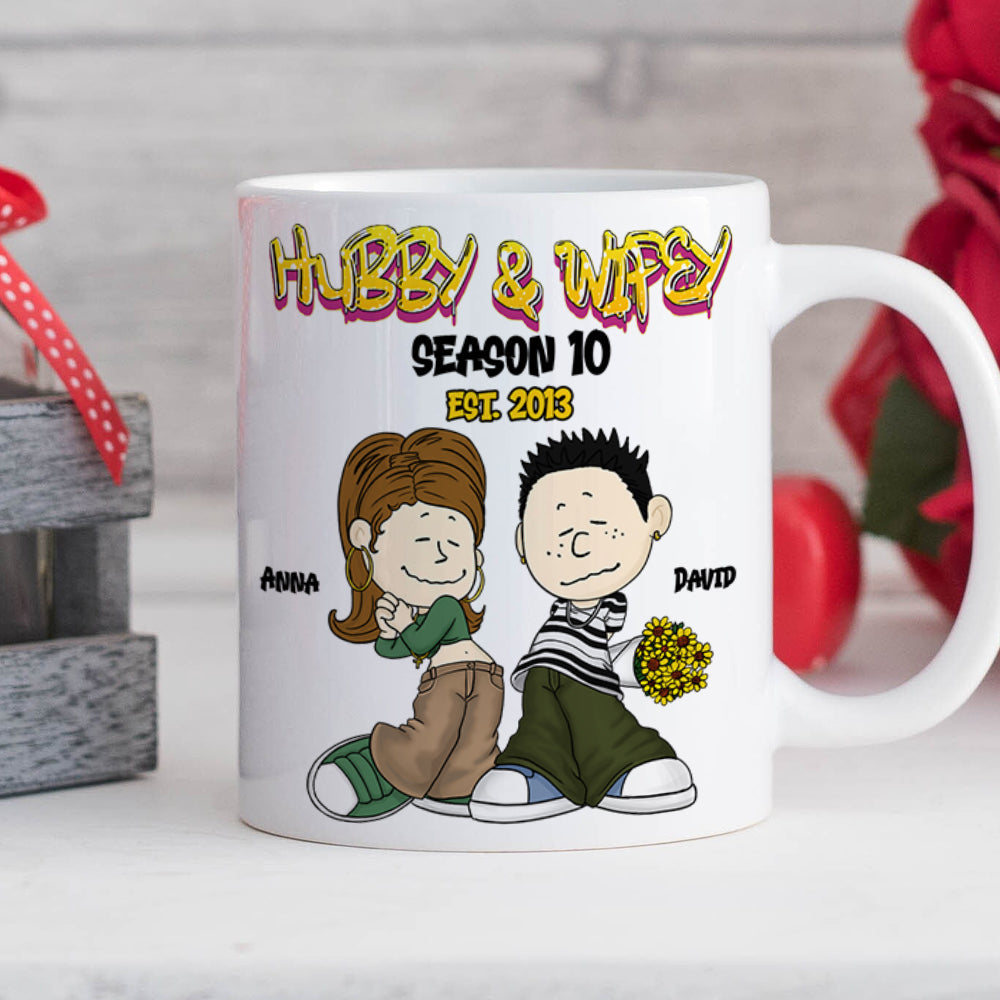 Personalized Gifts For Couple Coffee Mug 01totn070125hg Hubby And Wifey-Homacus