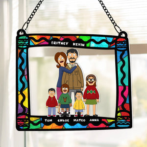 Personalized Gifts For Family Window Hanging Suncatcher Ornament 02ACDT040225HG-Homacus