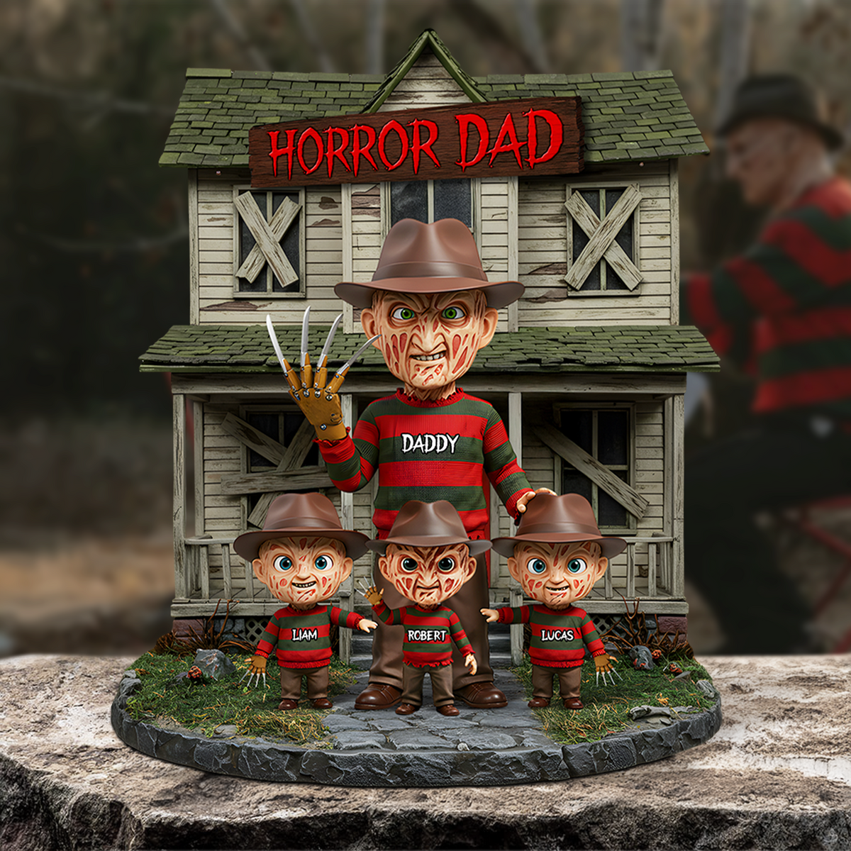 Horror Dad Plaque - Personalized Gifts For Dad 02qhpu050525-Homacus