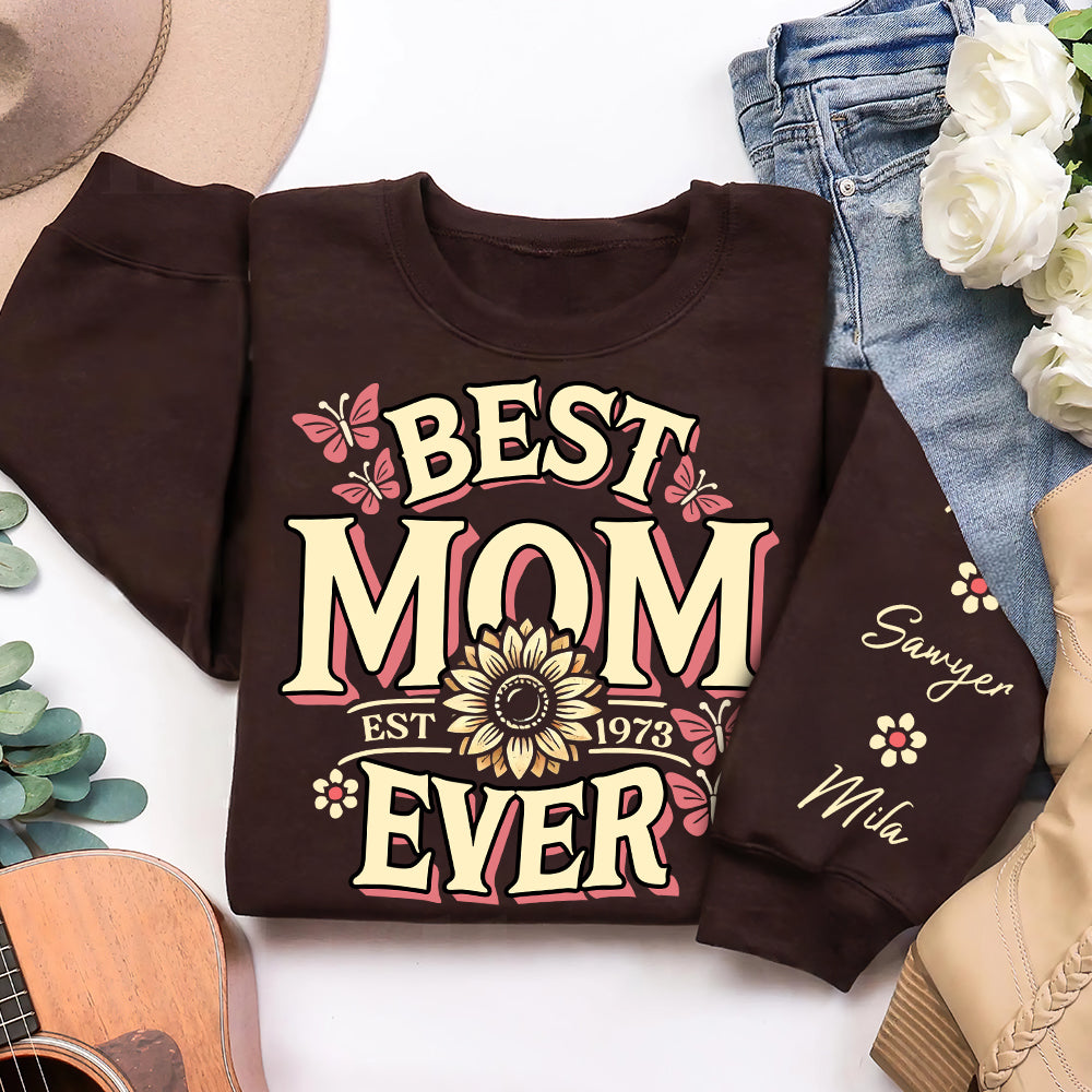 Personalized Gifts For Mom Shirt Best Mom Ever 02ACDT040325-Homacus