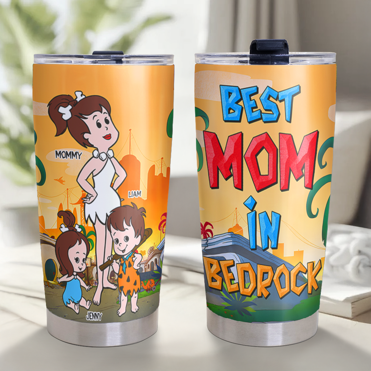 Personalized Gifts For Mom Tumbler, Best Mom In Bedrock 01tgpu250425pa-Homacus