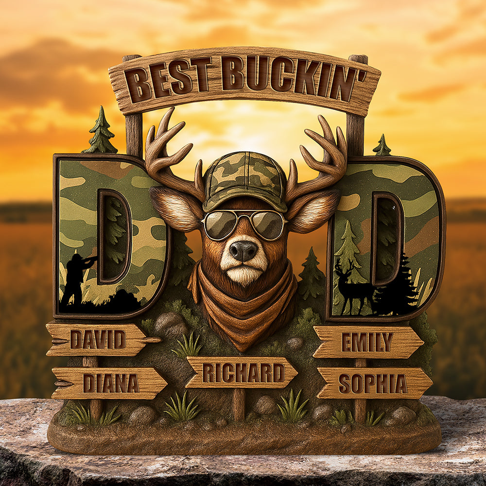 Deer Dad Acrylic Plaque - Personalized Gifts For Dad 01xqqn300425-Homacus