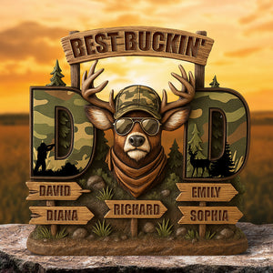 Deer Dad Acrylic Plaque - Personalized Gifts For Dad 01xqqn300425-Homacus