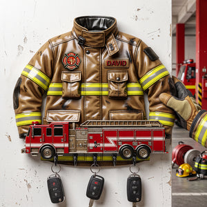 Firefighter Acrylic Key Hanger - Personalized Gifts 01tota240726-Homacus