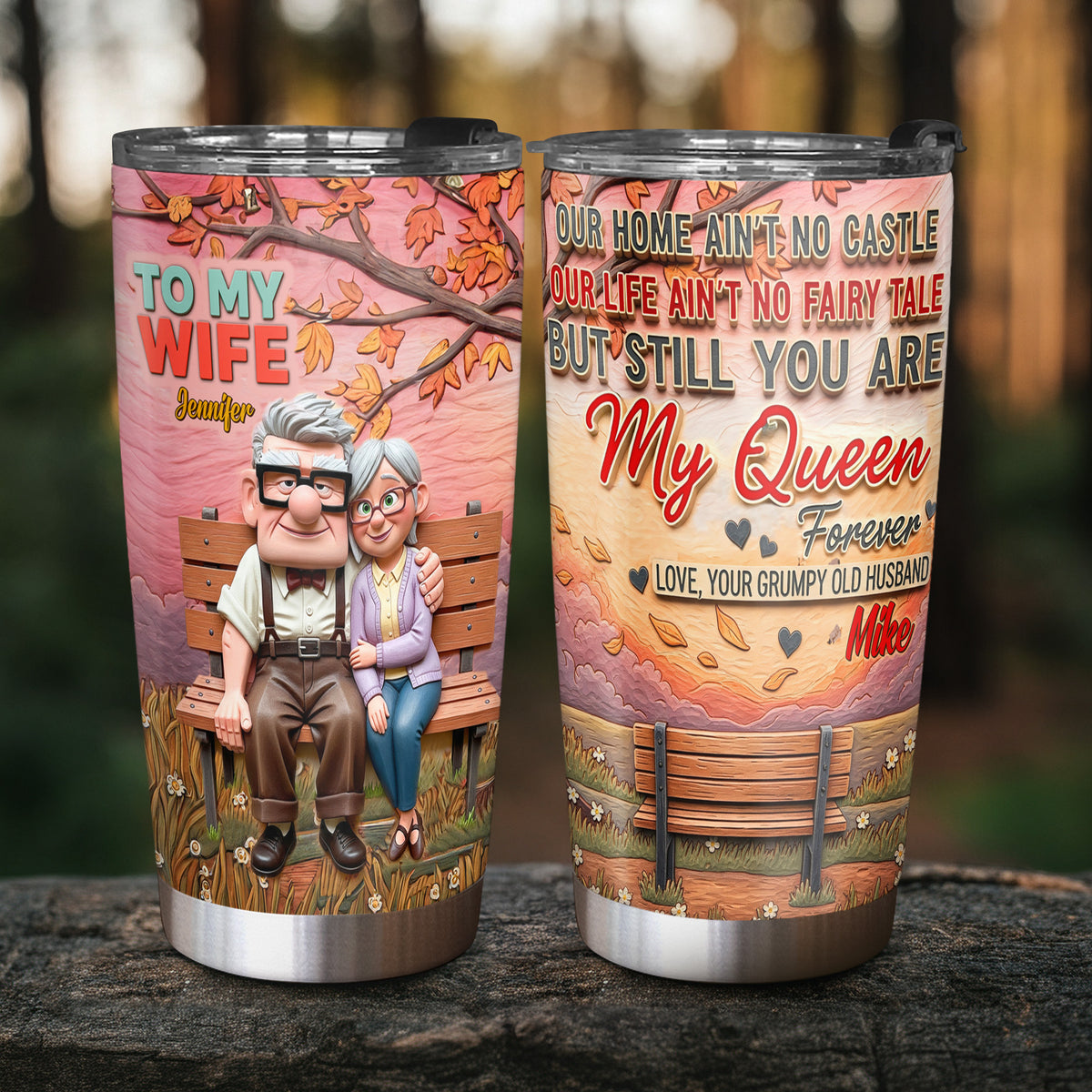You're My Queen Forever Personalized Gifts For Wife Tumbler 05natn190625-Homacus