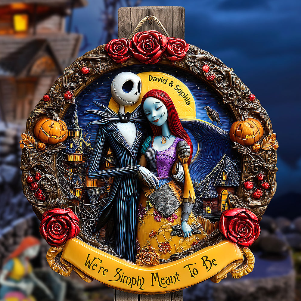 Horror Couple Wood Sign - Personalized Gifts For Couple Wood Sign 02tgqn300525-Homacus