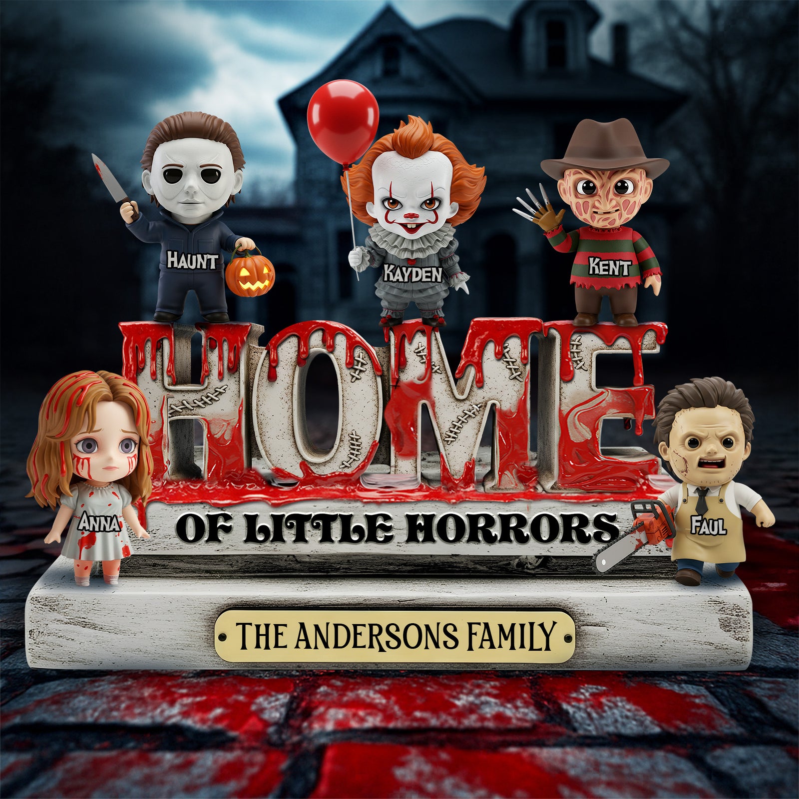 Horror Home Acrylic Plaque - Personalized Gifts For Family 05QHLU250825-Homacus
