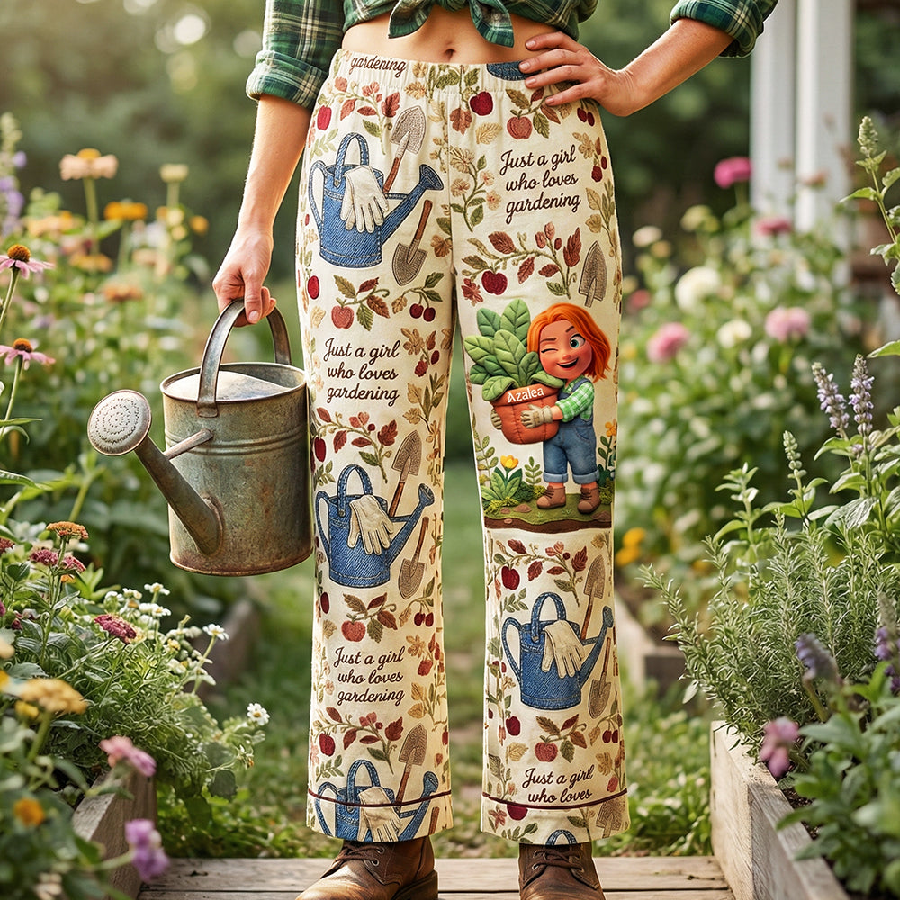 Garden Girl Pajama Pants - Personalized Gifts For Gardeners 03pata140126-Homacus
