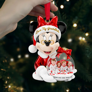 Cherished Grandkids Ornament - Personalized Custom Photo Gift For Grandkids 01PGLU271025-Homacus