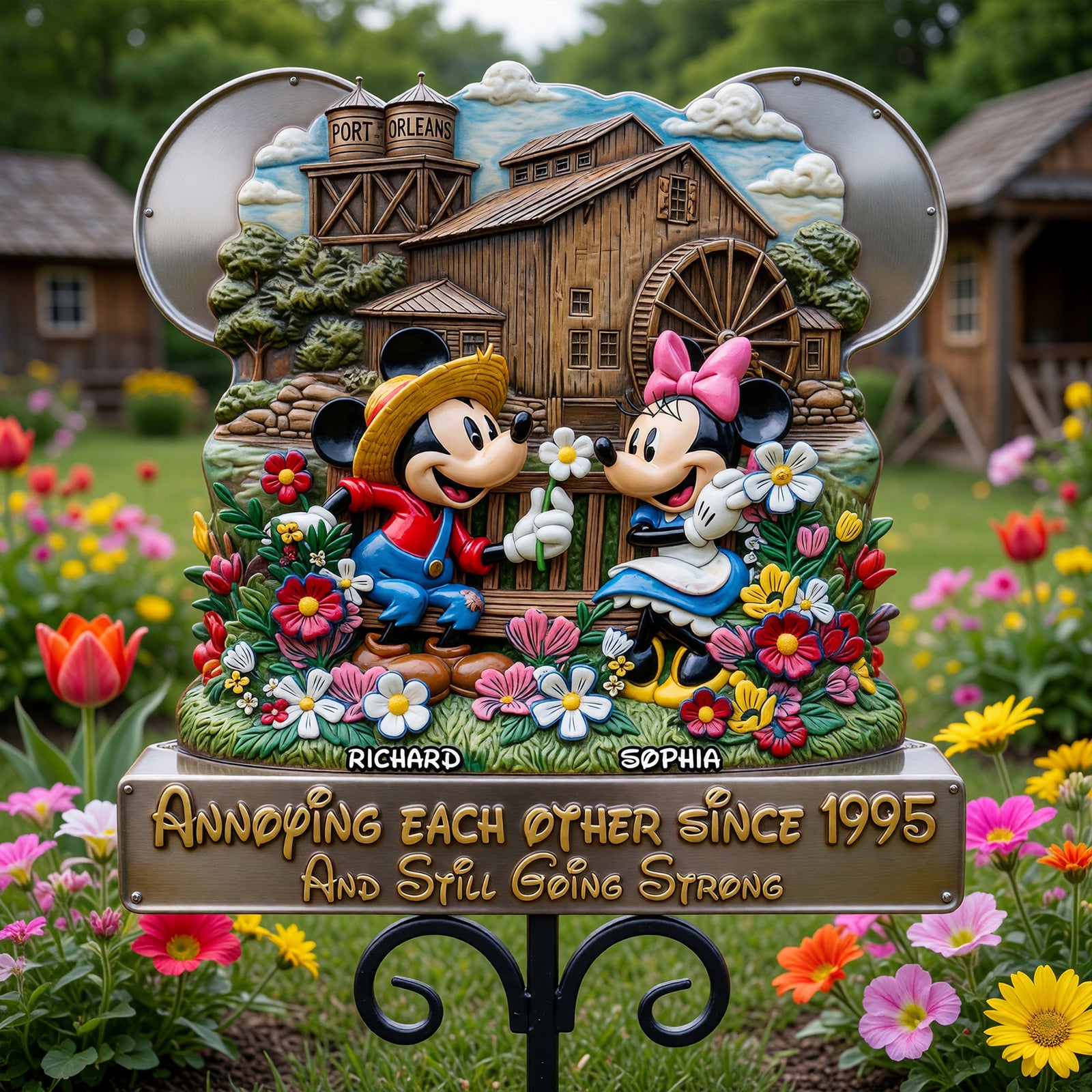 Lively Countryside Life Metal Sign, Personalized Gifts For Couple 02qhqn230626-Homacus