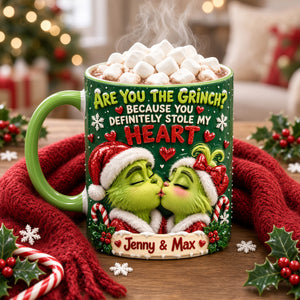 My Dear Mischief Sweetheart You Stole My Heart Accent Mug - Personalized Christmas Gifts For Couples 01hudh151026-Homacus
